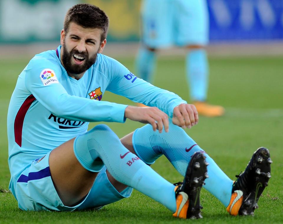  Gerard Pique was fouled in first half to earn Barcelona a penalty, which Lionel Messi missed