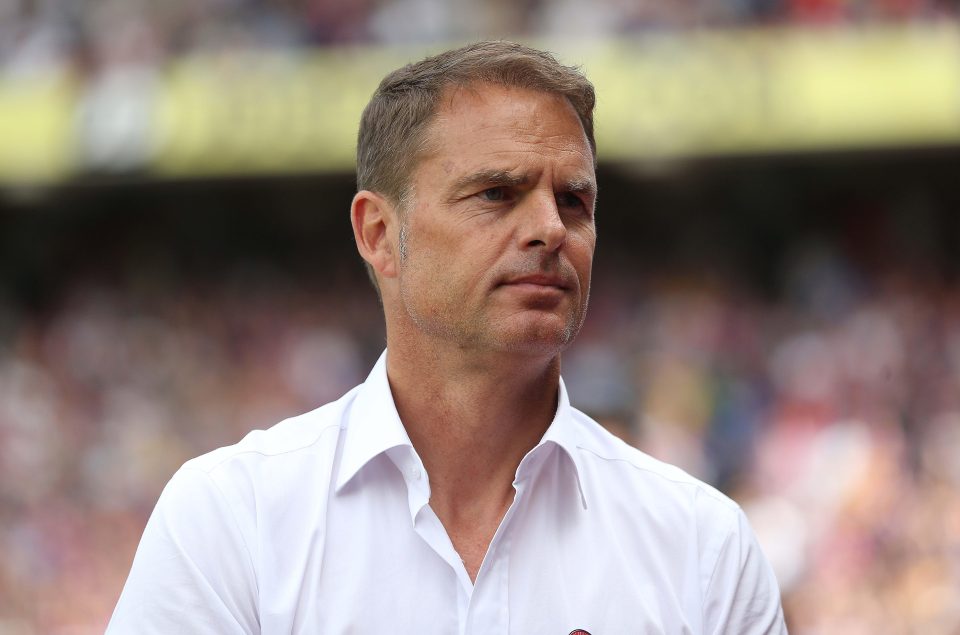  Frank De Boer is keen to bring a defender before 11pm deadline