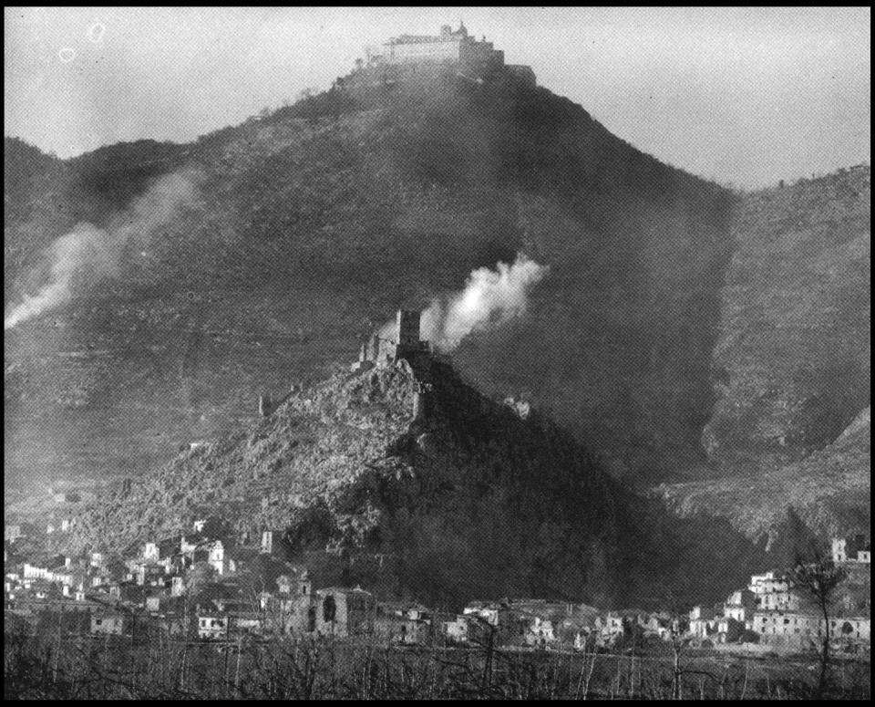  The Monastery of Monte Cassino shown at the beginning of the battle