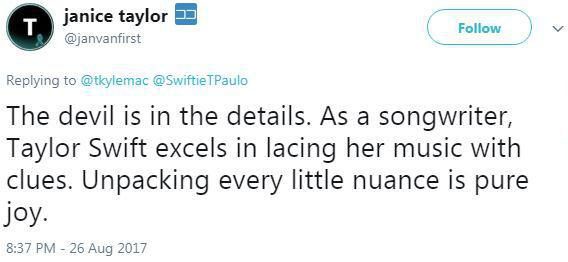  Fans loved that Taylor thought to include the sample