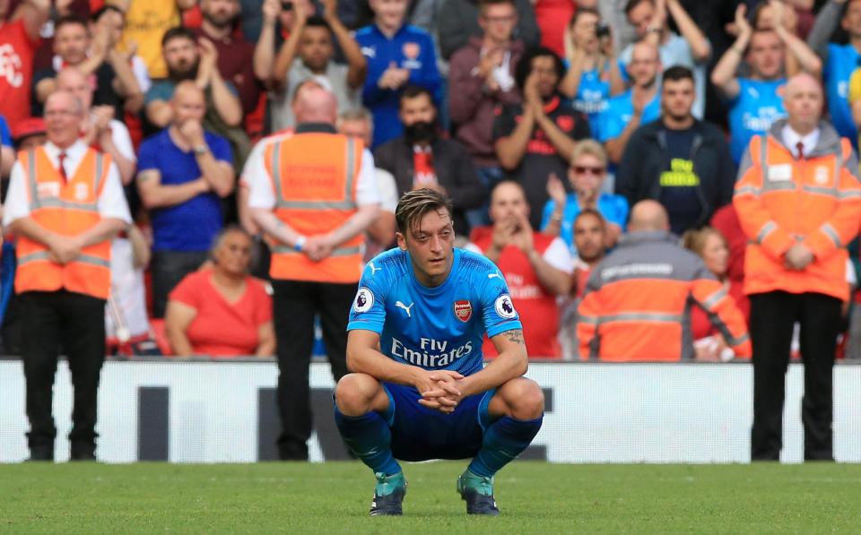  Mesut Ozil is into the final year of his contract at Arsenal