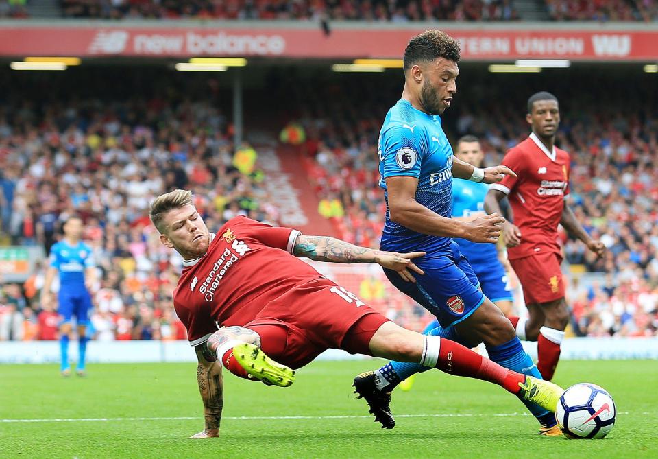  Alex Oxlade-Chamberlain was lacklustre in Arsenal's 4-0 defeat at Liverpool