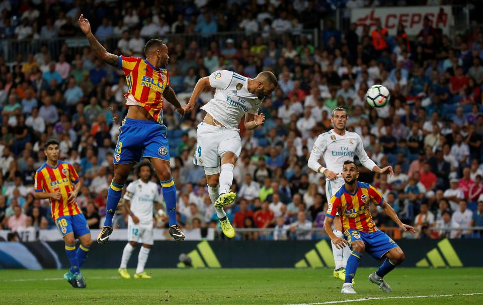  French striker Karim Benzema was guilty of missing a host of chances in the opening period