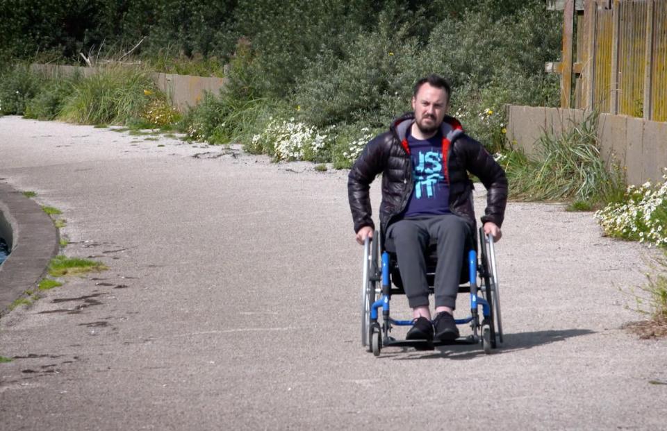  Martin Hibbert was left permanently paralysed after the blast, which happened 100 days ago