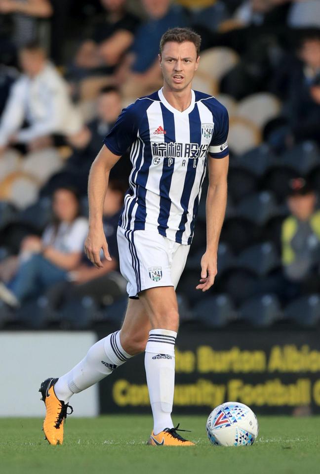  Man City are the favoured destination for West Brom's Jonny Evans