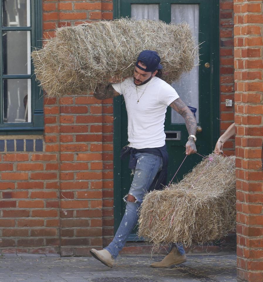  Pete found carrying bales of hay a doddle