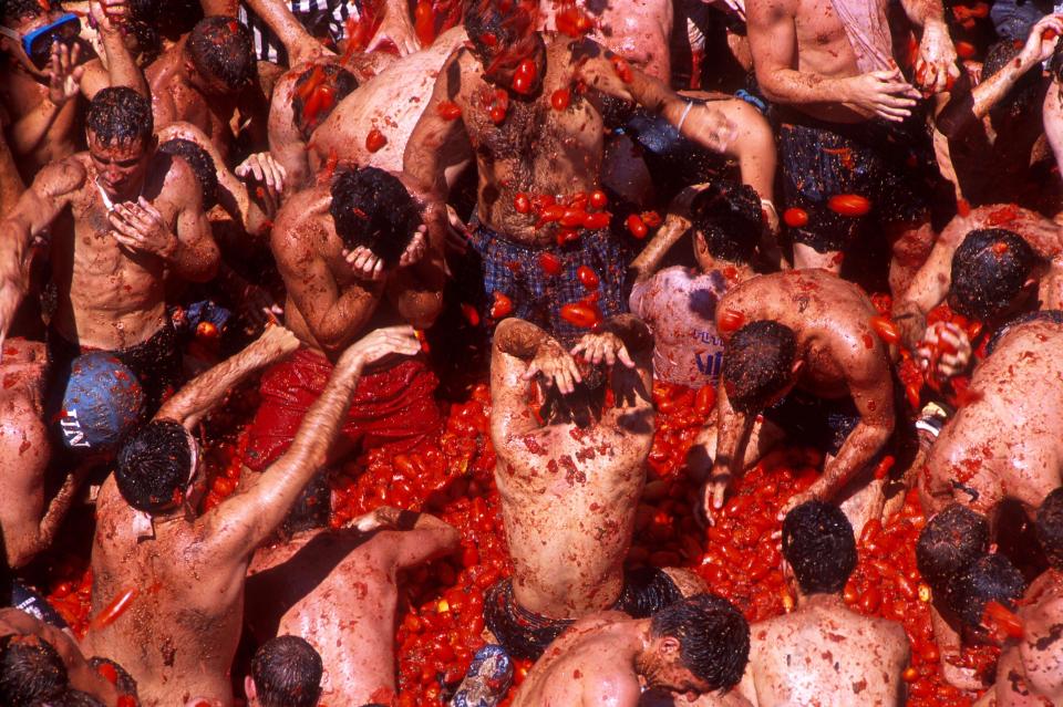  The legendary La Tomatina is a messy affair 