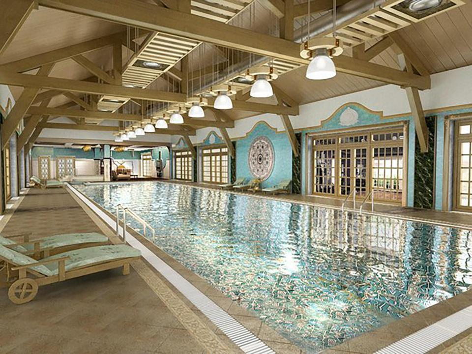  A 3D image shows how the alleged new Putin home looks inside It includes a pool with gold tiles