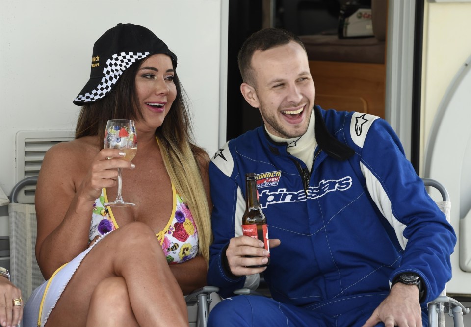 Lisa shared a laugh with Motorsport driver Michael Bamber