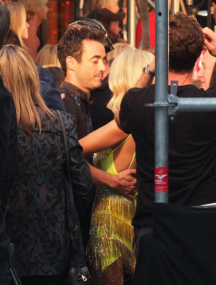  Mollie was pictured getting close to Joe after the Strictly Come Dancing launch earlier this week