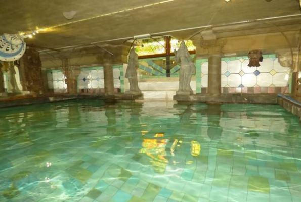  One of the biggest selling points of the farmhouse is the indoor swimming pool