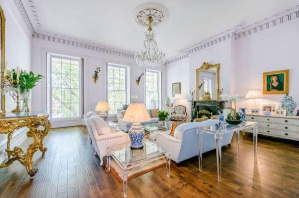  One of the traditionally decorated rooms in the house, which has six bedrooms