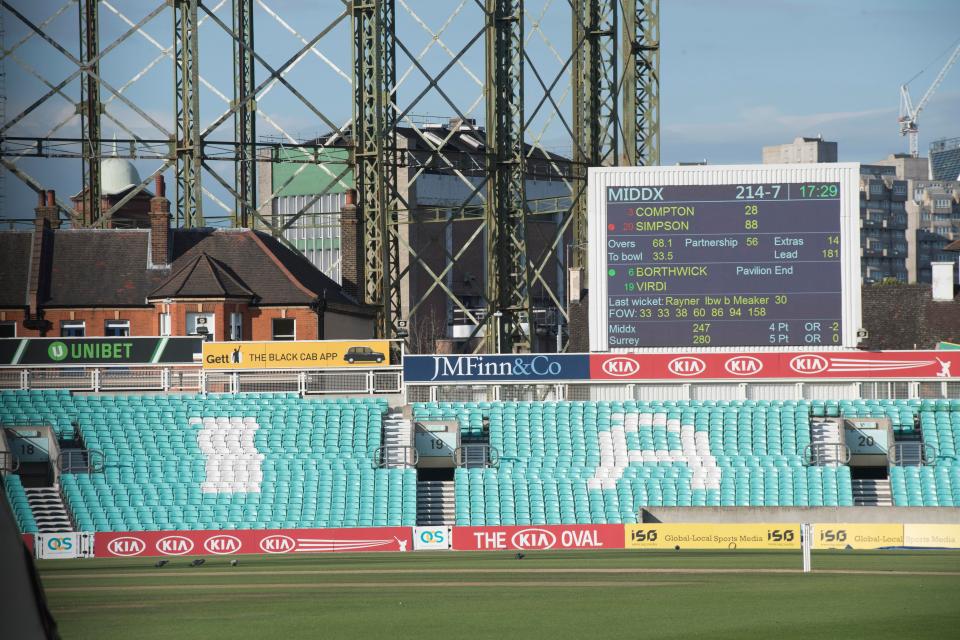  Around 1,000 spectators had been in the ground when the bolt sailed over on to the pitch