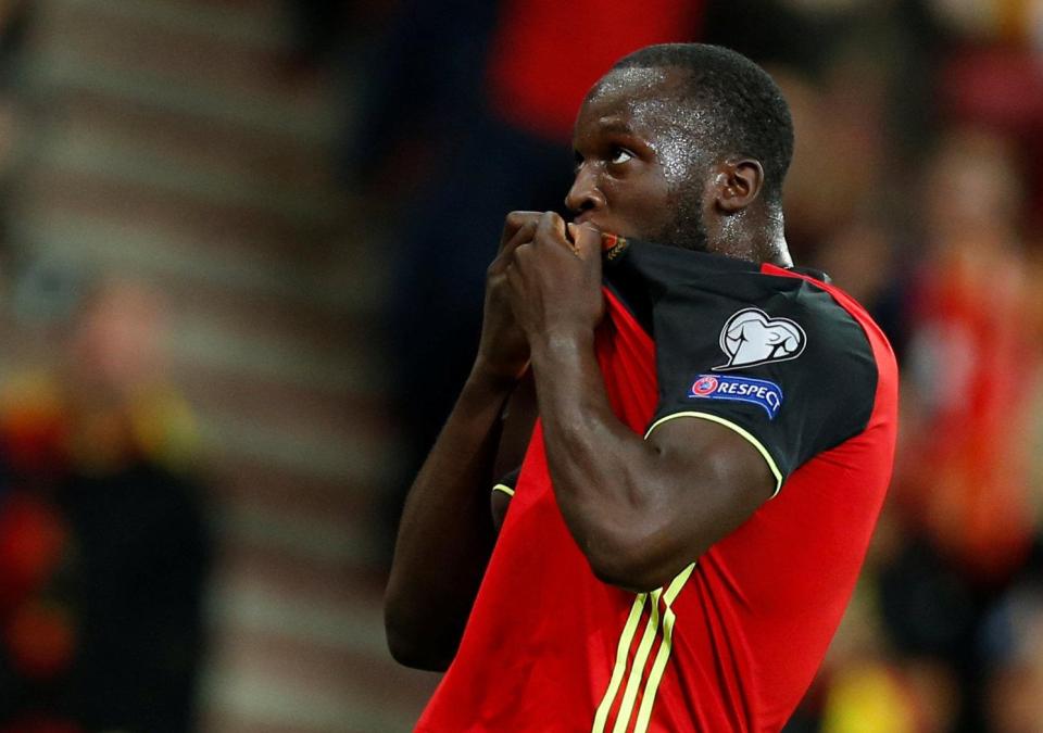  Romelu Lukaku also grabbed a hat-trick in Belgium's 9-0 win