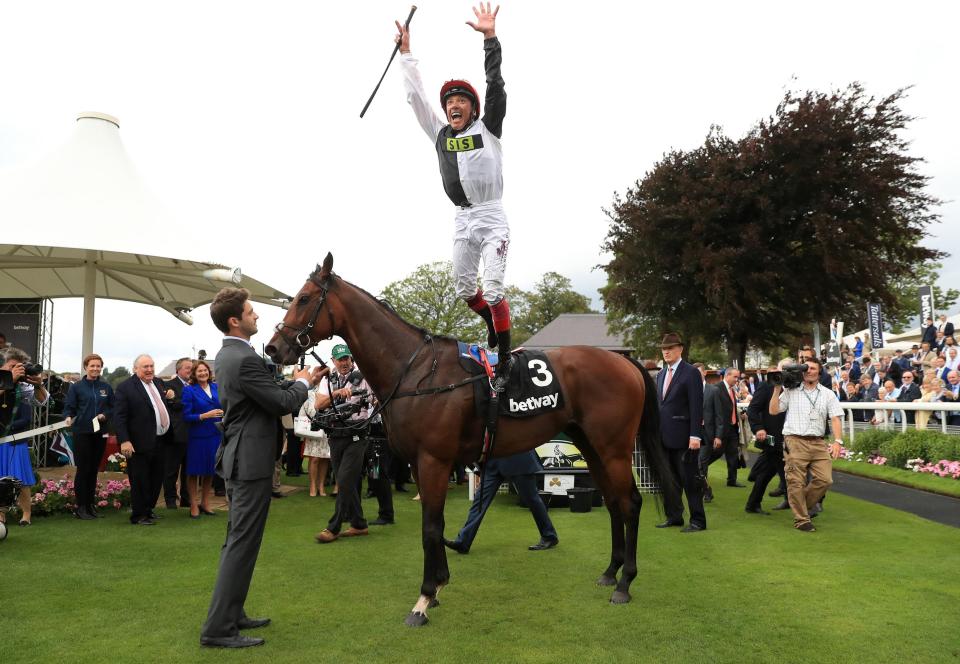  Dettori was once again jumping for joy