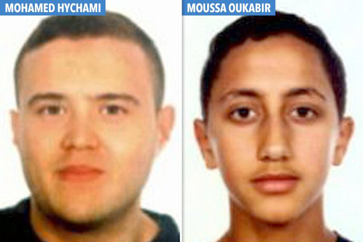  Mohamed Hychami and Moussa Oukabir were killed, cops confirmed