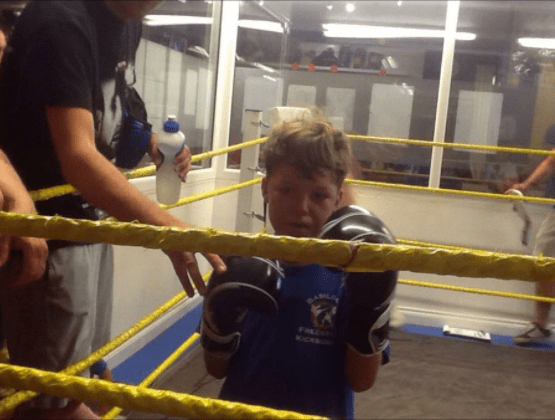  Johnny in the ring as a small boy