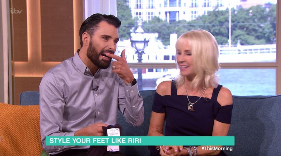  Rylan Clark-Neal told Alison Hammond she had lipstick on her teeth on today's This Morning