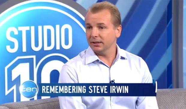  Cameraman Justin Lyons, pictured, spoke about Steve Irwin's final moments after the sharp barb went through his chest