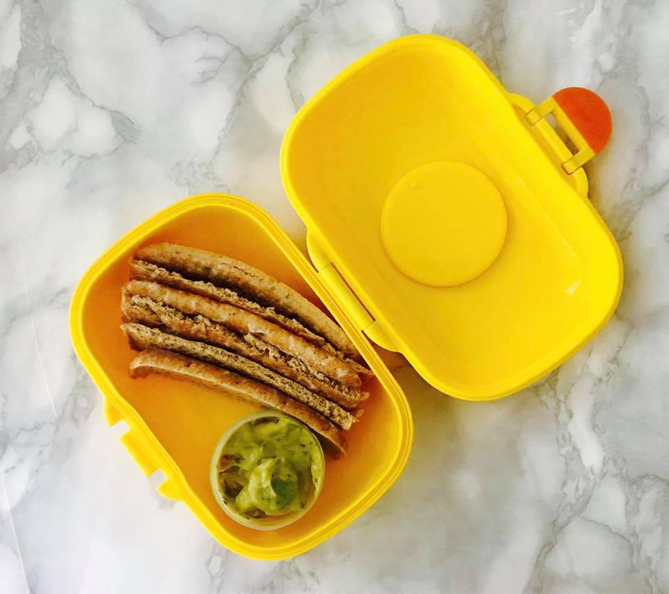  Paloma says healthy snacks are easy to make, such as pitta bread with guacamole