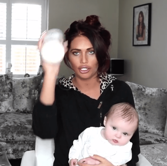  Amy Child's has been criticised by her Instagram followers for using coconut oil on her baby daughter Polly's hair