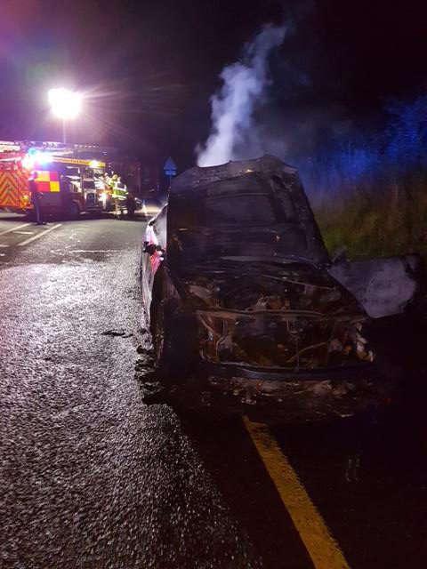  Fire crews were called to put out the blaze in Lincolnshire