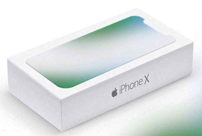  This image claims to show the box of an 'iPhone X'