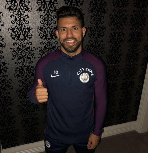  City striker Sergio Aguero did not travel to London with his team-mates