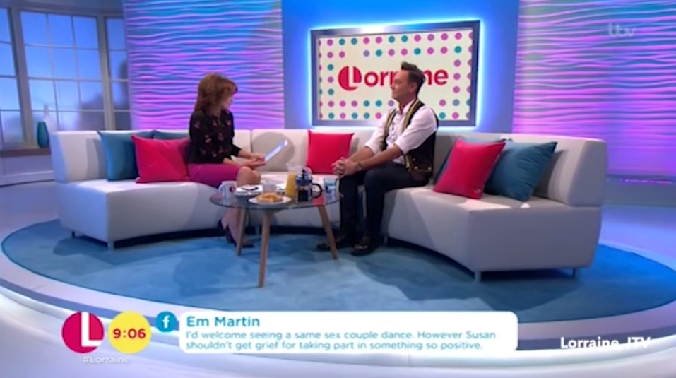  The Strictly Come Dancing judge made his comment about the matter during his appearance on Lorraine today