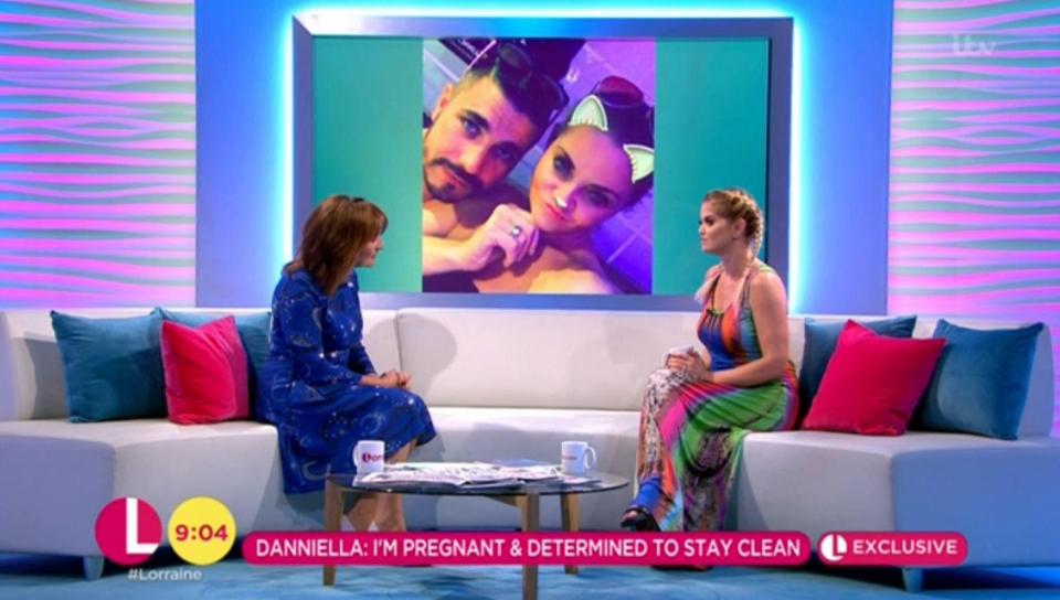  She chatted to Lorraine Kelly about her unplanned pregnancy