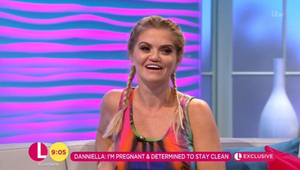  She looked happy and relaxed as she chatted about her pregnancy on the show