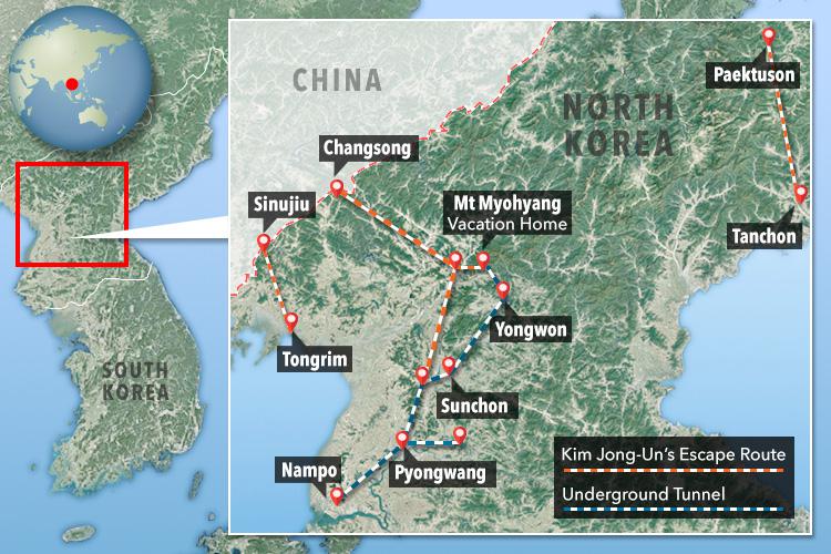  Just some of the extensive tunnel network in North Korea, according to defectors