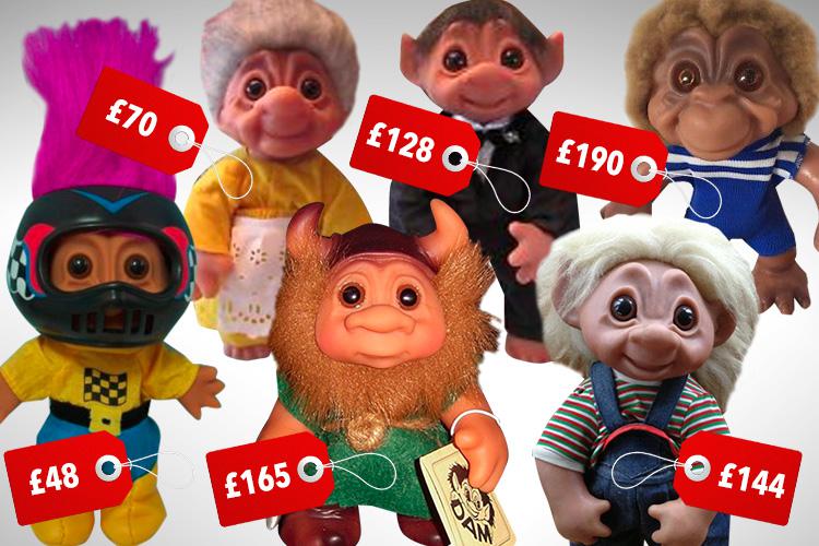  Vintage Troll Dolls are selling on eBay for nearly £200 depending on their condition