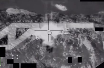  Aerial imagery shows the long-range Taurus missile firing at the target