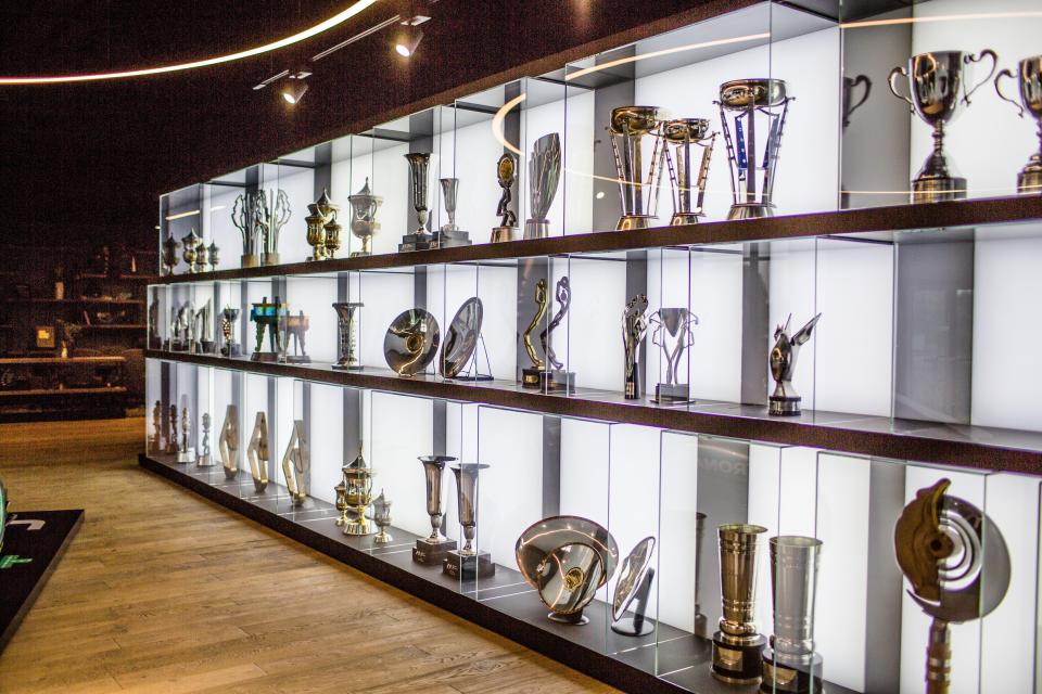  Trophy cabinet shows how successful the team have been in recent years