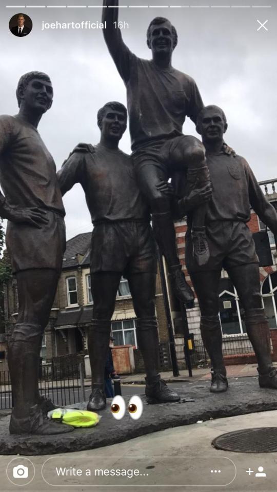  The next pair were hidden at the World Cup statue near West Ham's old stadium