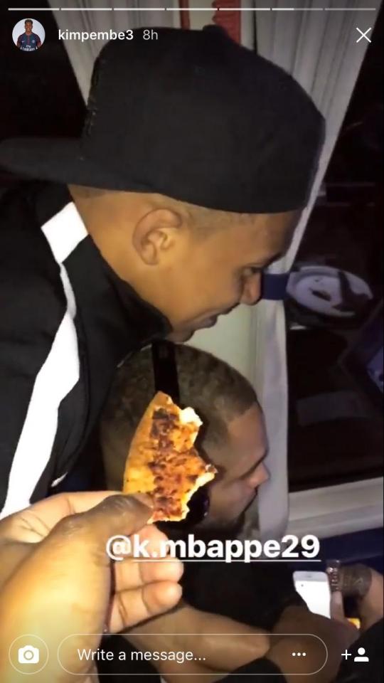  Kylian Mbappe is clearly not a fan of the takeaway favourite