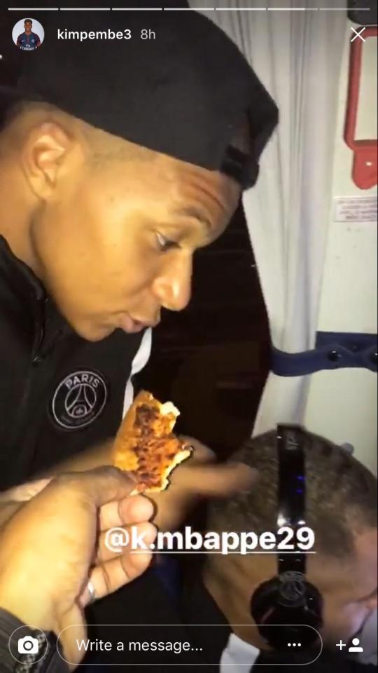  Kylian Mbappe claimed he has already eaten and that is why he did not want the pizza