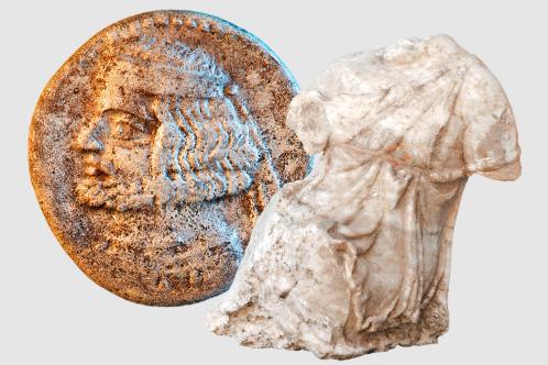  Greek artefacts, including coins and statues, have been found at the site