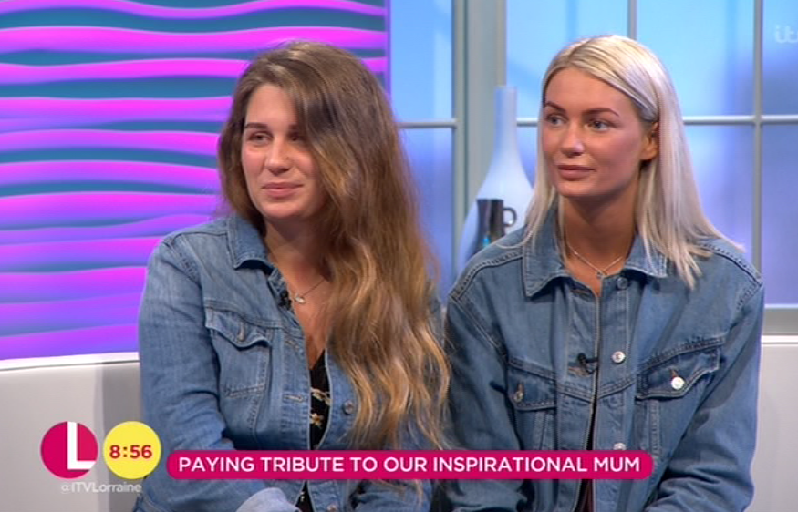  Harriet and Isabelle Taylor appeared on Lorraine today to speak about their mum