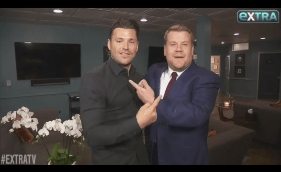  Mark's friendship with comedian and TV host James Corden was mentioned in the clip