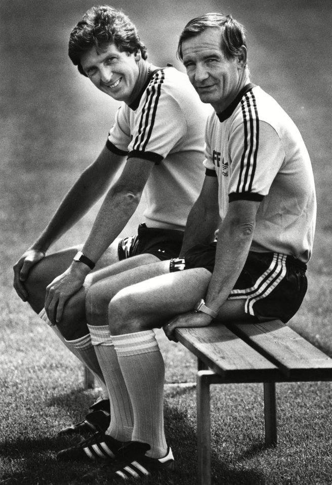  Roy Hodgson with Tord Grip at Malmo in 1985