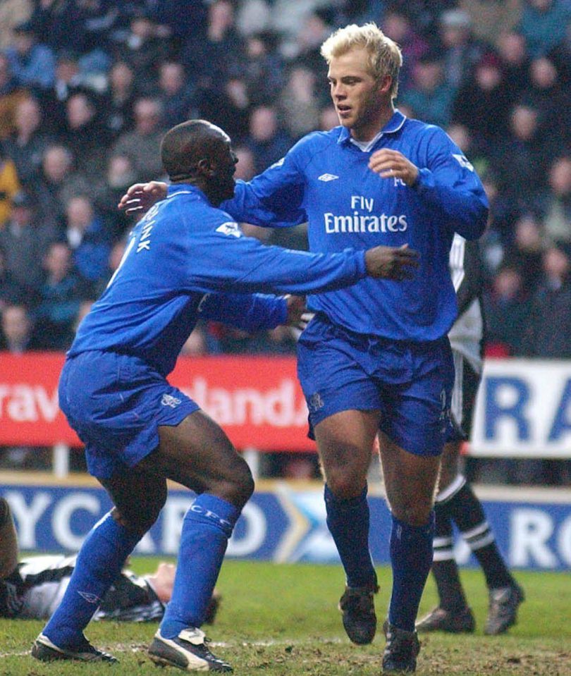  Eidur Gudjohnsen and Jimmy Floyd Hasselbaink were an exciting mix of technique and power before the Roman Abramovich era at chelsea