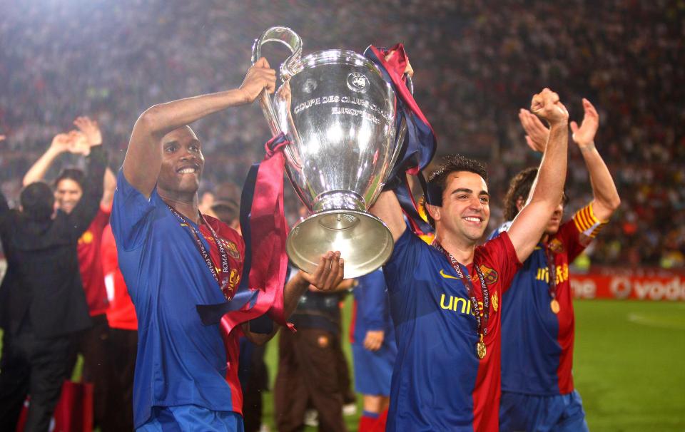  Eto'o won the Champions League twice in his Barcelona days