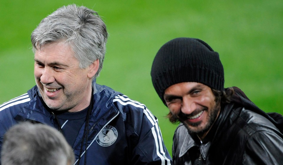 Paolo Maldini played under many great managers such as Carlo Ancelotti