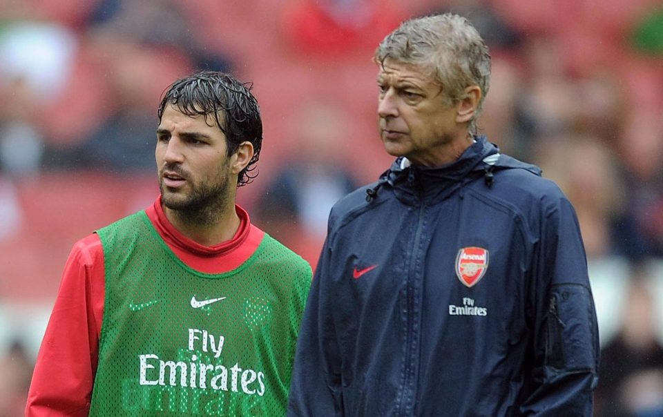  Fabregas claims Arsene Wenger is like a second father to him