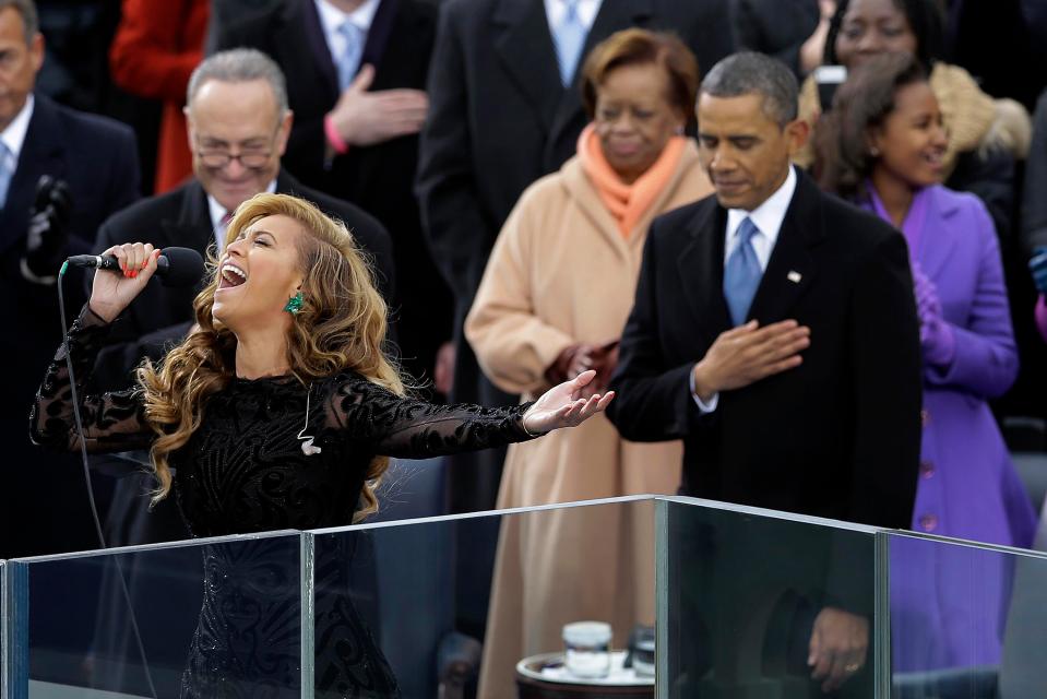  Bey sang for Obama - the 44th president