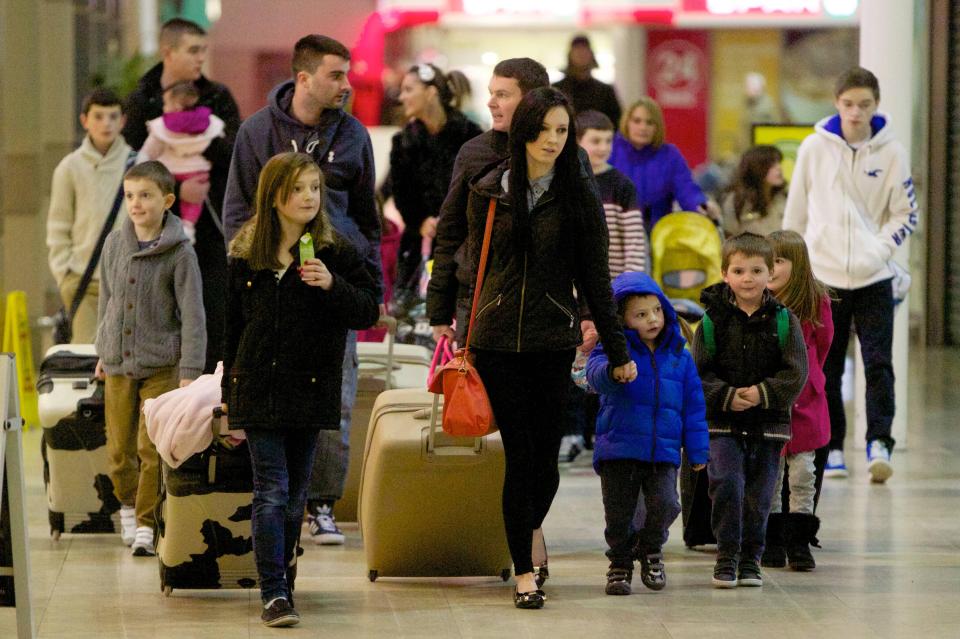  The family go through 18 pints of milk and three litres of juice a day, which leads to spending £250 a week at the supermarket