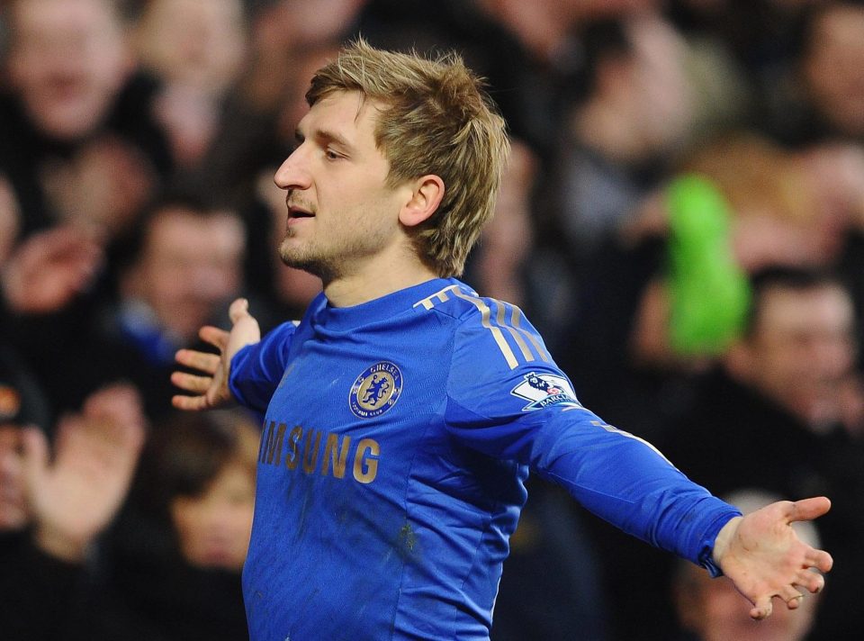  Marko Marin celebrates his one and only goal for Chelsea