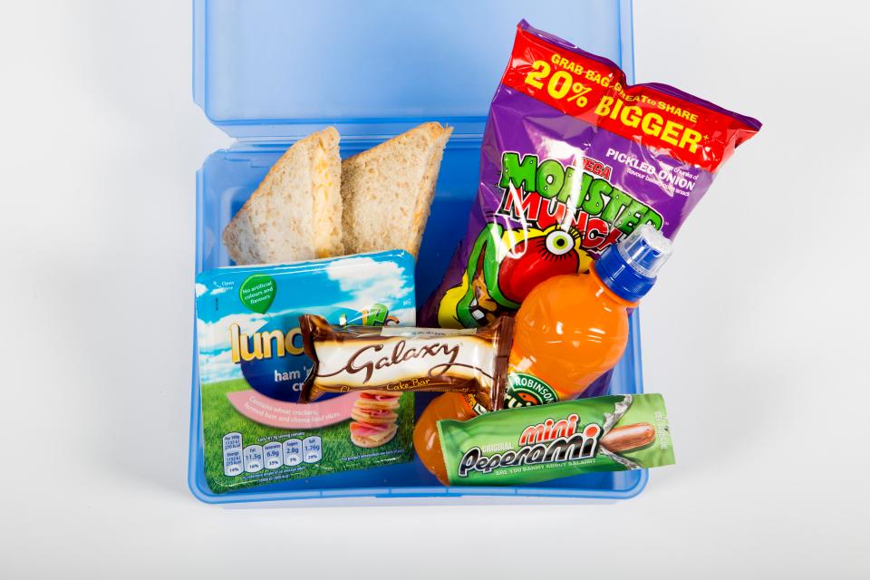  Guidelines want to stamp out items with high fat and sugar contents appearing in kids' lunchboxes